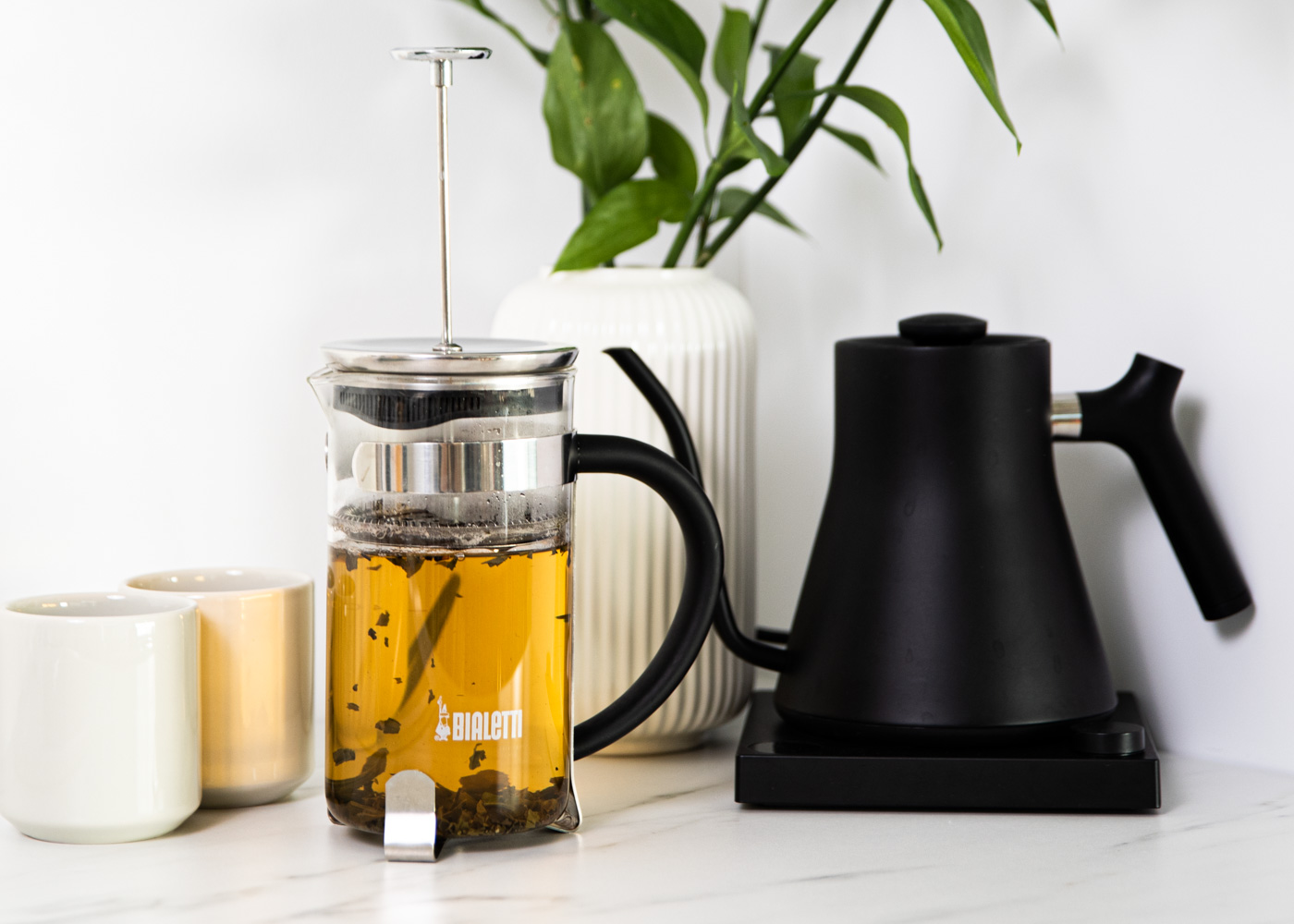 French Press tea 