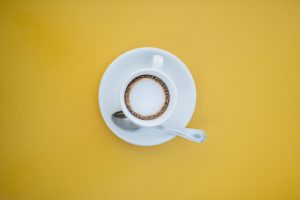 a cup of espresso macchiato