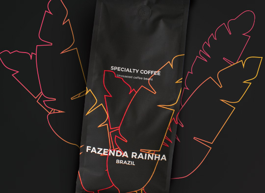 Neskrudintos rūšinės kavos pupelės „Brazil Fazenda Rainha“
