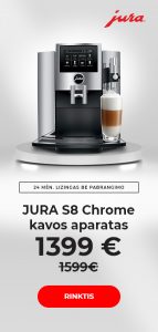 JURA S8 kavos aparatas tik 1399 €