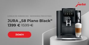 Kavos aparatas JURA „S8 Piano Black“ tik 1399€