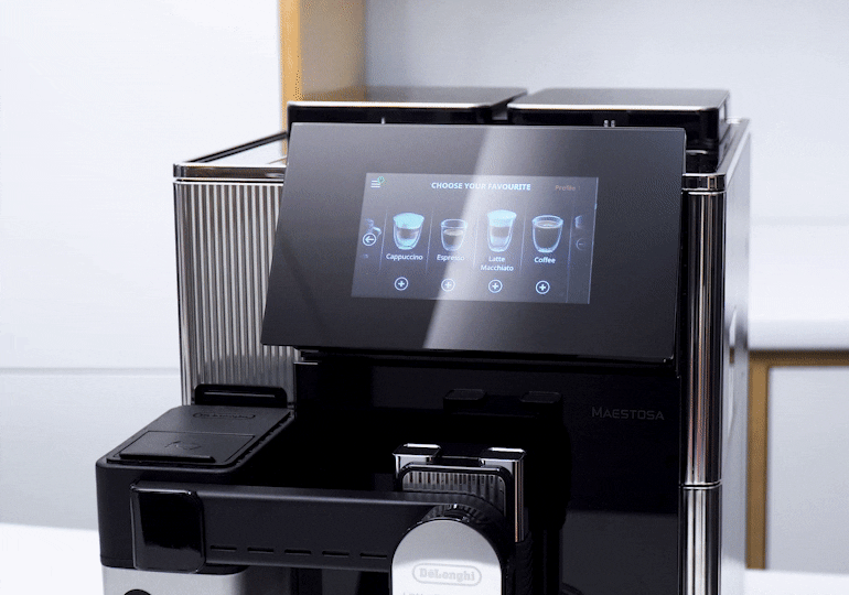 Automatinio kavos aparato vartotojo profilio nustatymas