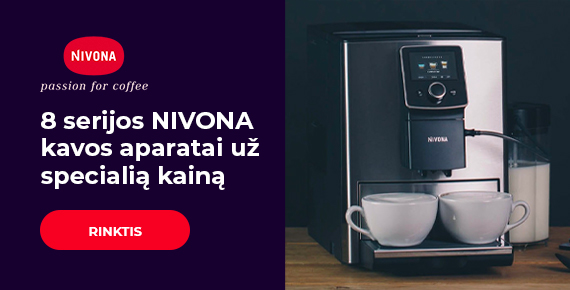 8 serijos NIVONA kavos aparatai už specialią kainą 