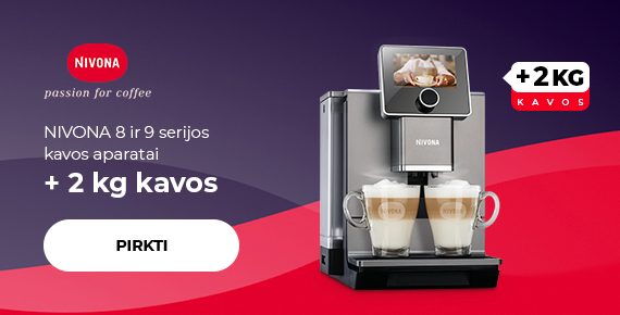 NIVONA 8 ir 9 serijos kavos aparatai + 2 kg kavos