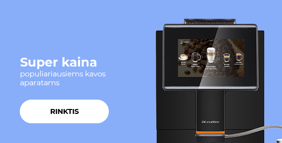 Super kaina populiariausiems kavos aparatams 