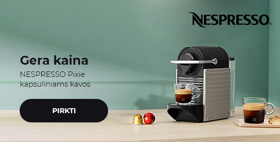 Gera kaina NESPRESSO Pixie kapsuliniams kavos aparatams