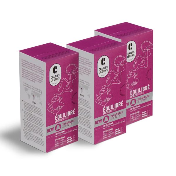 Kavos kapsulės Nespresso® aparatams Café Liégeois „Equilibre“ rinkinys (3x20 kaps.)