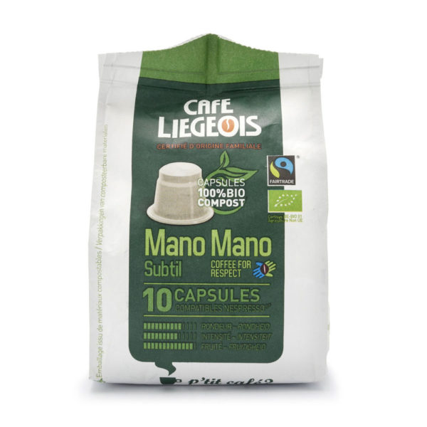 Kavos kapsulės Nespresso® aparatams Café Liégeois „Mano Mano Subtil“ rinkinys (3x10 kaps.)