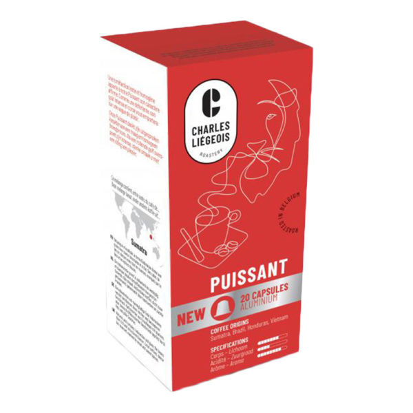 Kavos kapsulės Nespresso® aparatams Charles Liégeois „Puissant“ rinkinys (3x20 kaps.)