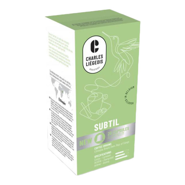Kavos kapsulės Nespresso® aparatams Charles Liégeois „Subtil“ rinkinys (3x20 kaps.)